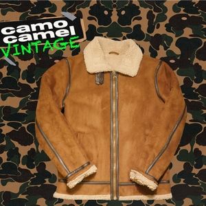 Mens GUESS Sheeps Skin Coat